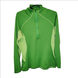 Patagonia Capiiene Midweight 3 Green Long Sleeve Athletic Top